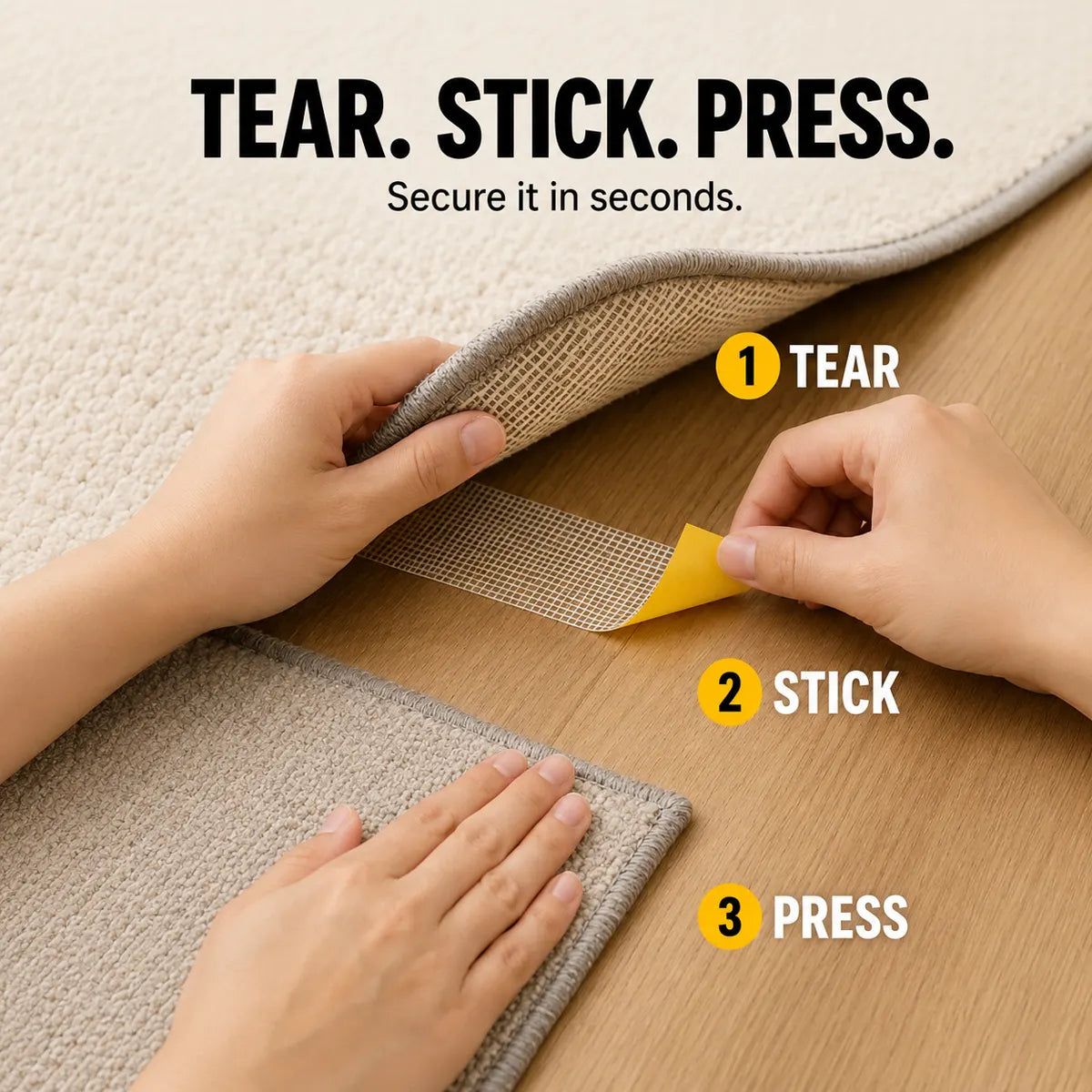 Heavy-Duty Double-Sided Tape - Strong Adhesive Fix For Quick No-Tool Home Solutions🔧