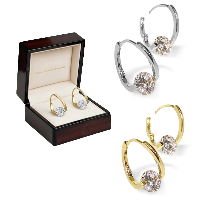 Germanium Stone Drop Earrings | Elegant Jewellery With Timeless Sparkle