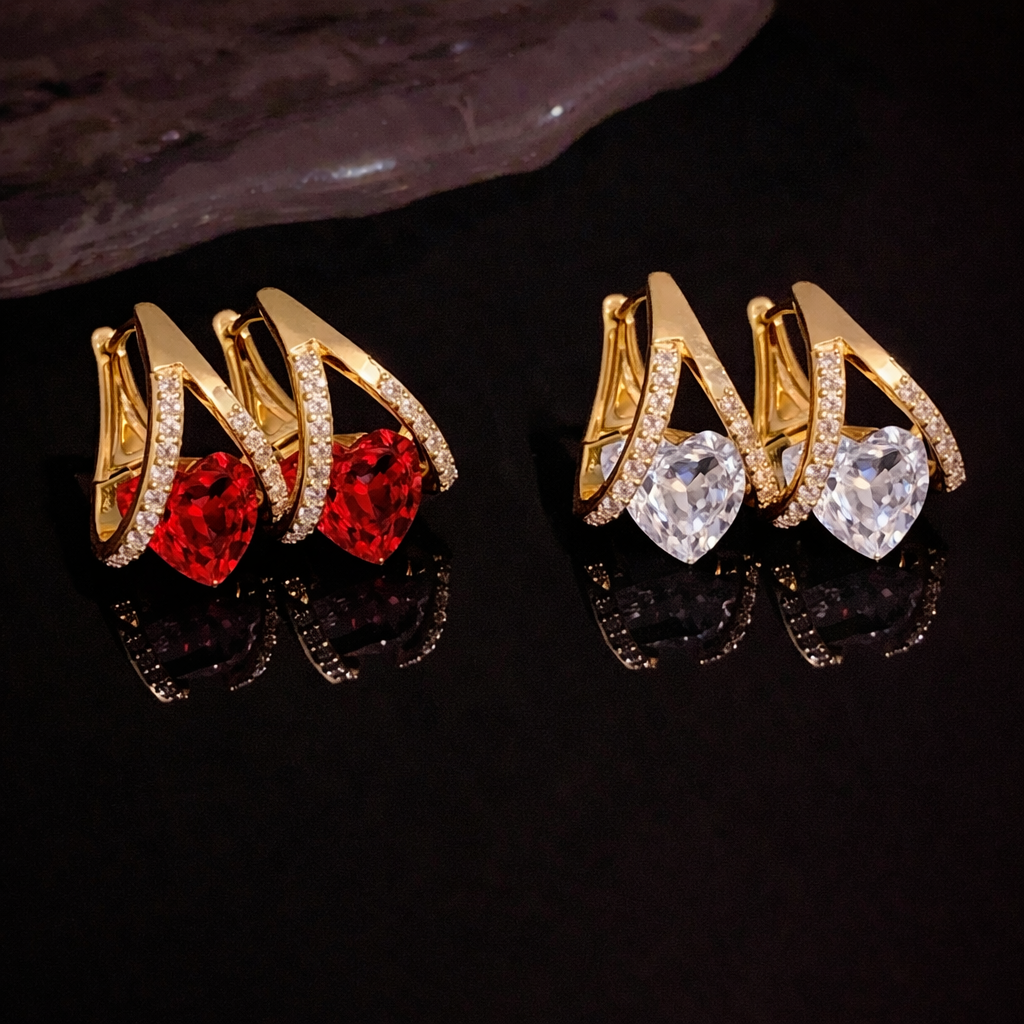 Germanium Crystal Earrings – Elegant Sparkle With A Unique Stone Design
