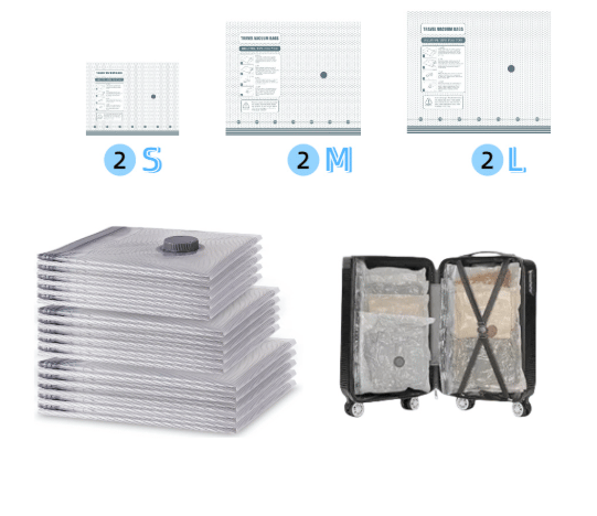 ✈️ Travel Must-Have: X7 Vacuum Compression Bags ⚡ Cordless Electric Sealer Saves Up To 80% Space