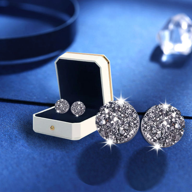 Germanium Stone Stud Earrings | Elegant Everyday Accessory for Women & Men