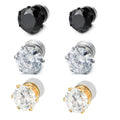 Germanium Stone Stud Earrings | Elegant Minimalist Jewellery For Everyday Wear
