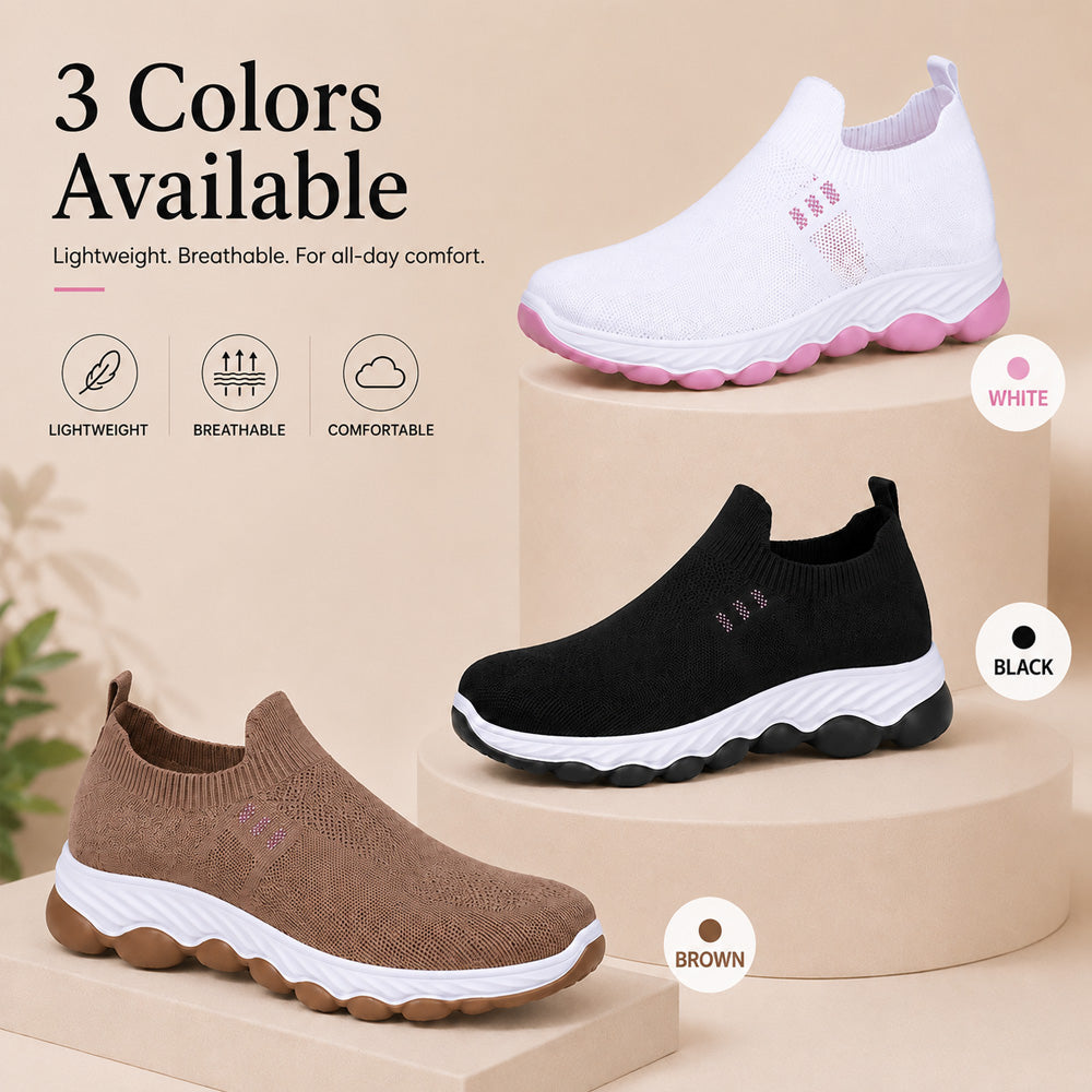 Women's Mesh Comfort Slip-On Shoes – Breathable, Lightweight & Non-Slip