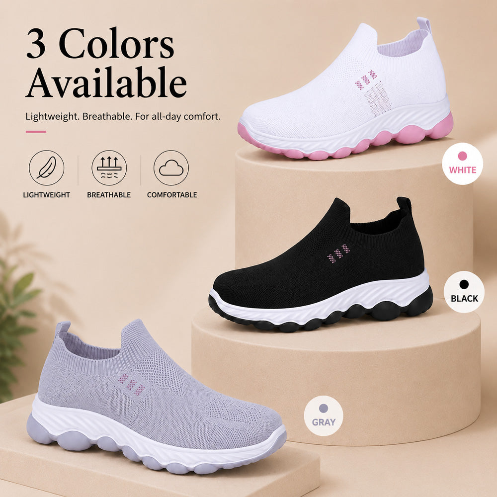 Women's Mesh Comfort Slip-On Shoes – Breathable, Lightweight & Non-Slip