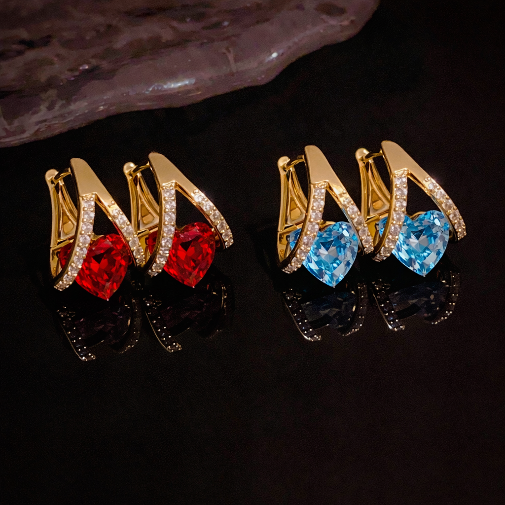 Germanium Crystal Earrings – Elegant Sparkle With A Unique Stone Design