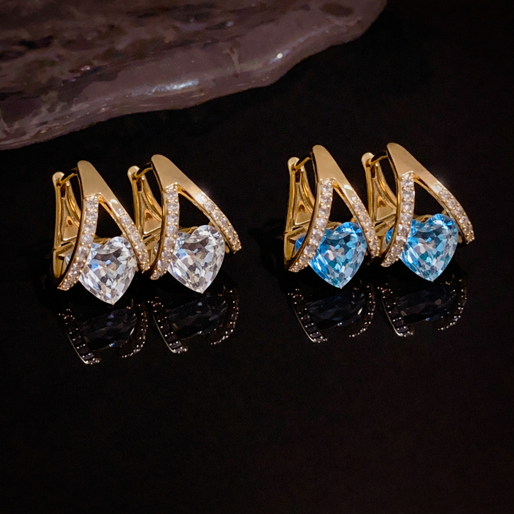 Germanium Crystal Earrings – Elegant Sparkle With A Unique Stone Design