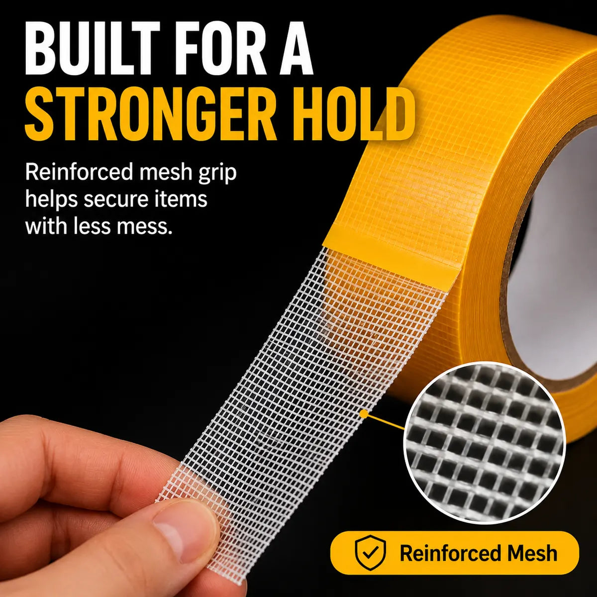 Heavy-Duty Double-Sided Tape - Strong Adhesive Fix For Quick No-Tool Home Solutions🔧
