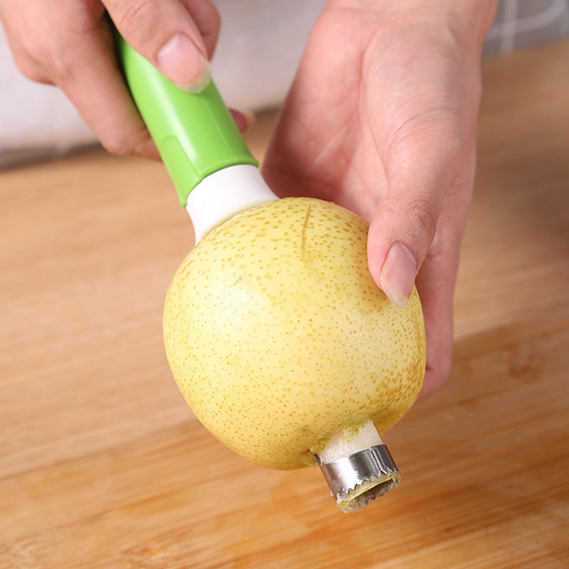🔥🔥2026 HOT SALE🥳💞50K+ SOLD!🔪 The 2-in-1 Kitchen Hero: Core & Peel with a Twist. Stainless Steel Fruit Tool! 🍎⏱️