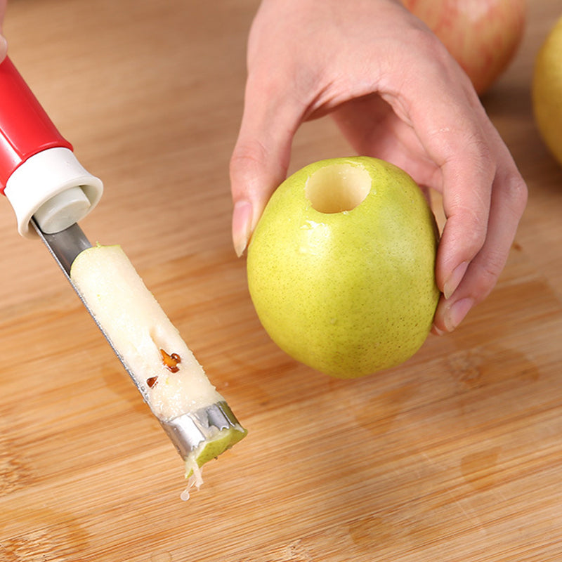 🔥🔥2026 HOT SALE🥳💞50K+ SOLD!🔪 The 2-in-1 Kitchen Hero: Core & Peel with a Twist. Stainless Steel Fruit Tool! 🍎⏱️