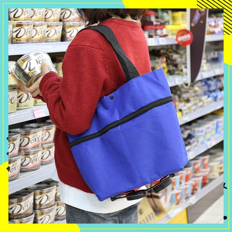 🔥 SHOPPING MADE EASY - 🛍️ Foldable 2-in-1 Shopping Bag