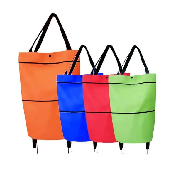 🔥 SHOPPING MADE EASY - 🛍️ Foldable 2-in-1 Shopping Bag